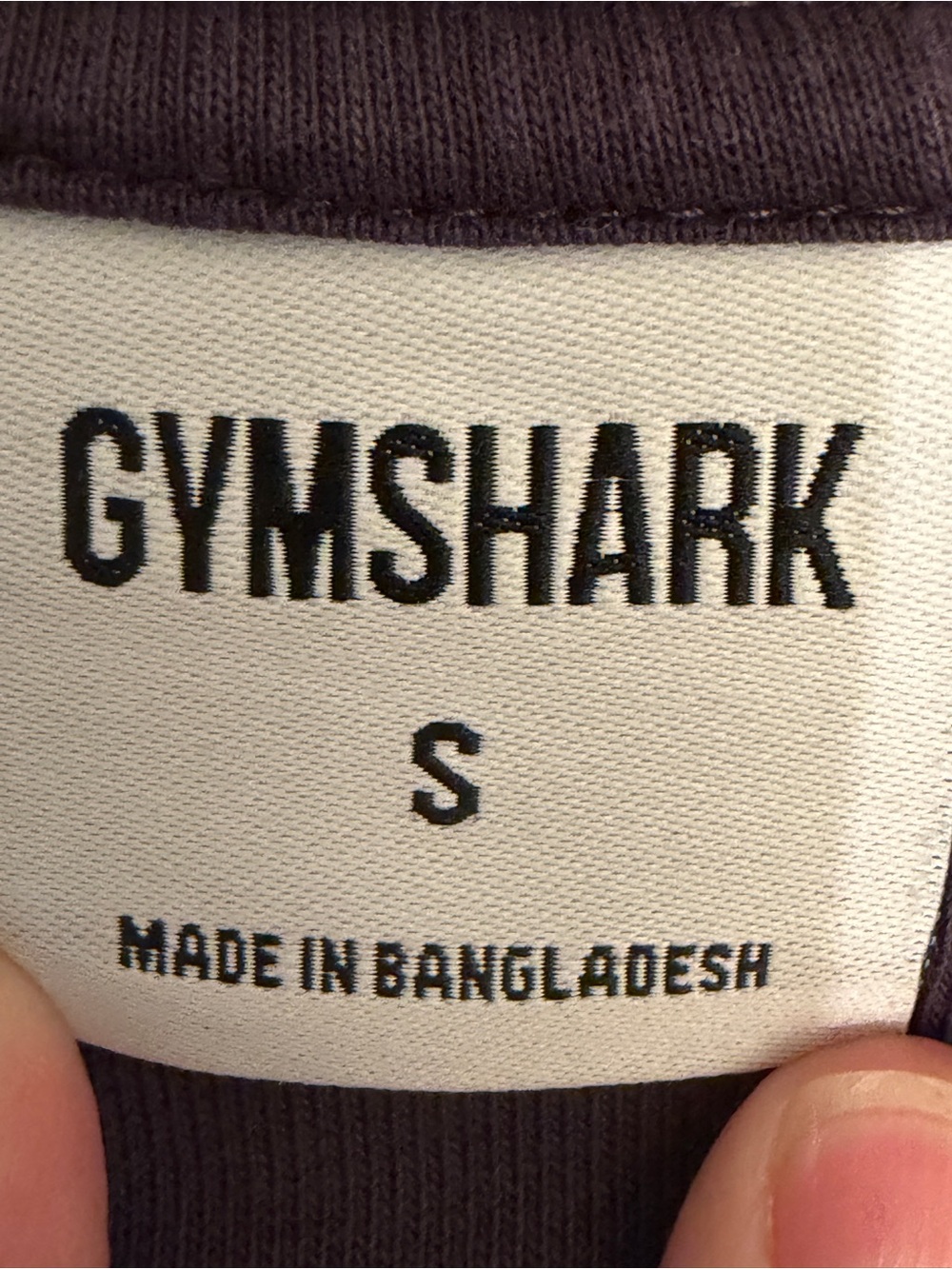 Gymshark Purple Cropped Lifting Club Sweatshirt Small - Picture 3 of 8